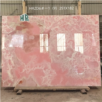Pink Onyx Slab Polished