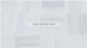 Turkish Marmara White Marble Polished Tiles