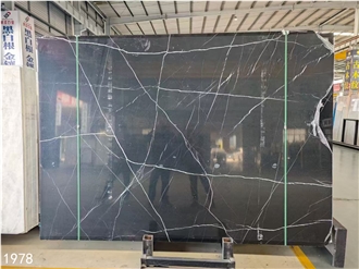 China Marquina Marble Slabs Nero Black Stone Tile