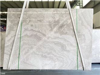 China Wooden White Marble Slabs Cross Cut