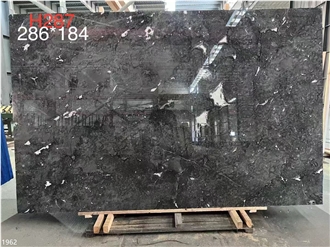 Cloudy Grey Marble Slabs For Hotel Use
