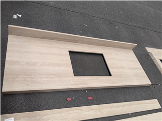 Customized Italy Romano Travertine Vanity Tops