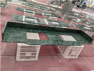 Verde Guatemala Green Marble Vanity Tops For The Venetian® Resort Las Vegas