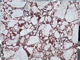 Calacatta Burgundy Marble Slabs And Wall Tiles