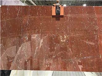 Gucci Red Marble Slabs, Marble Tiles