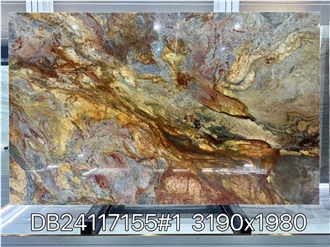 Rainbow Impression Quartzite Slabs