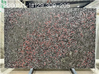 Ruby Meteorite Granite Slabs