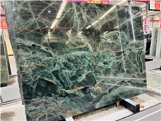Verde Borgogna Green Marble Slabs