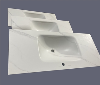Integrated Artificial Stone Basins For Bathroom