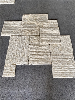 Rough Surface  Beige Limestone Pattern