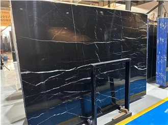 China Nero Marquina Marble Big Slabs/Black Marble Slabs