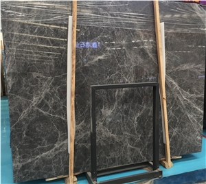 Hermes Grey Marble Slabs, Dark Grey Marble Slabs