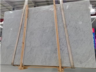 Italian White Bianco Carrara Marble Slabs