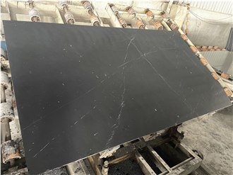 Less Veins Nero Marquina Black Marble Slabs