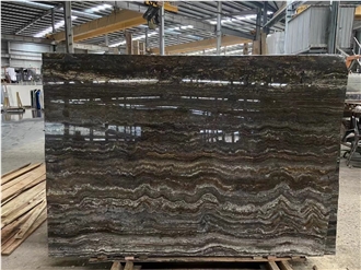Sliver Grey Travertine Big Slabs