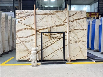 Sofitel Gold Marble Polished Slabs Tiles