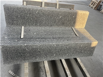 China Barre Grey Granite Stairs For Commercial And Residential