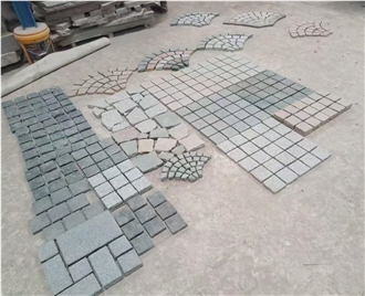 Granite Fan Shaped Paving Stone Set
