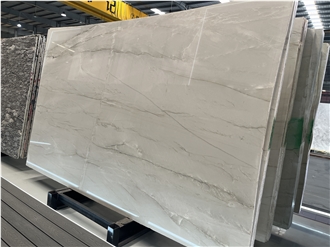 Elegant Mont Blanc White Quartzite Slabs