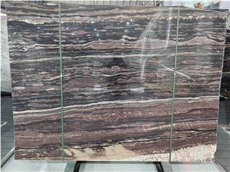 Brown Aligator Marble Slabs In Polished Surface