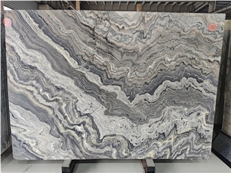 Mercury Black Marble Slabs In 20Mm Thick Polished Surface