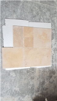 Travertine French Pattern Cross Cut Set