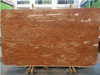 Original Rosa Tea Marble Big Slabs Red Marble Wall Tiles