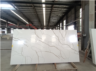 Hot Sale Gold Pattern 6014 Quartz Slabs