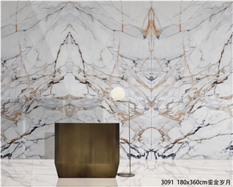 Polished Calacatta Luxe Sintered Stone Slabs