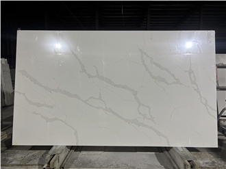 Quartz Slab Artificial Stone Slabs Gold Pattern 6165L
