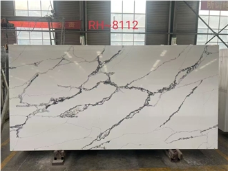 Quartz Slab Artificial Stone Slabs Hot Sale Pattern RH-8112