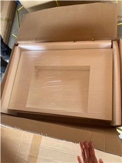 Solid Surface Artificial Stone Wall Hang Basin Bathroom Sink