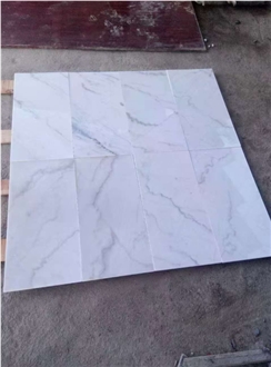 Cheap China Guangxi White Marble Tiles For Indoor Design