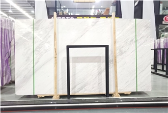 Classic White Volakas Marble Slabs For Luxury Design