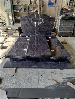 Bahama Blue,Orion ,Visac Granite Polish Style Tombstones