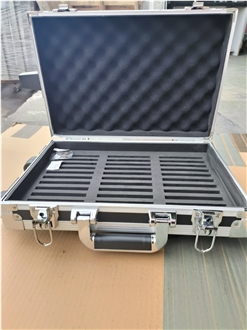 Handle Display Suitcase-Green Printing-Custom Pattern