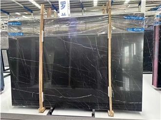 Beautiful Black Marquina Marble Slabs-Polished