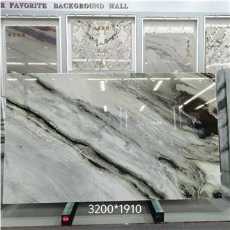 Classic Panda Green Marble Slabs-Polished