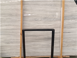 Greece White Wooden Marble Slabs