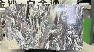 Wonderful Kinawa Violet Marble Slabs-Polished