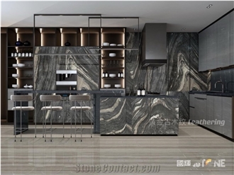 Black Wooden Marble Finished Product