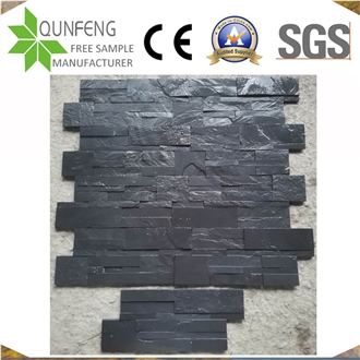 18*35CM Dark Grey/Black Slate Stone Wall Cladding Panels