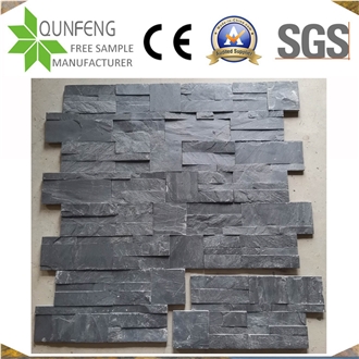 18*35CM Dark Grey/Black Slate Stone Wall Cladding Veneer