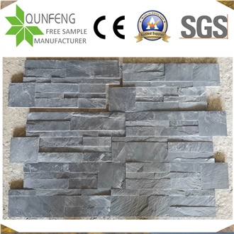 Dark Grey/Black Split Slate Stone Veneer Wall Cladding Tiles