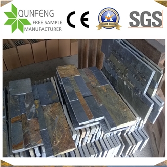Jiangxi Split Slate Rusty Charcoal Stack Stone Veneer