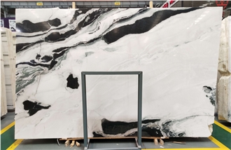 China Panda White Marble Slabs
