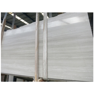 White Wooden Marble Polished Surface Slabs Tiles