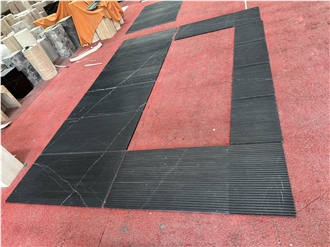Fluted Nero Marquina Tile Wall Tiles