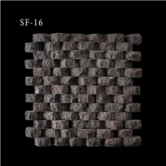 Black Basalt Split Mosaic