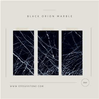 Black Marble - Black Orion Slab Marqina Tiles